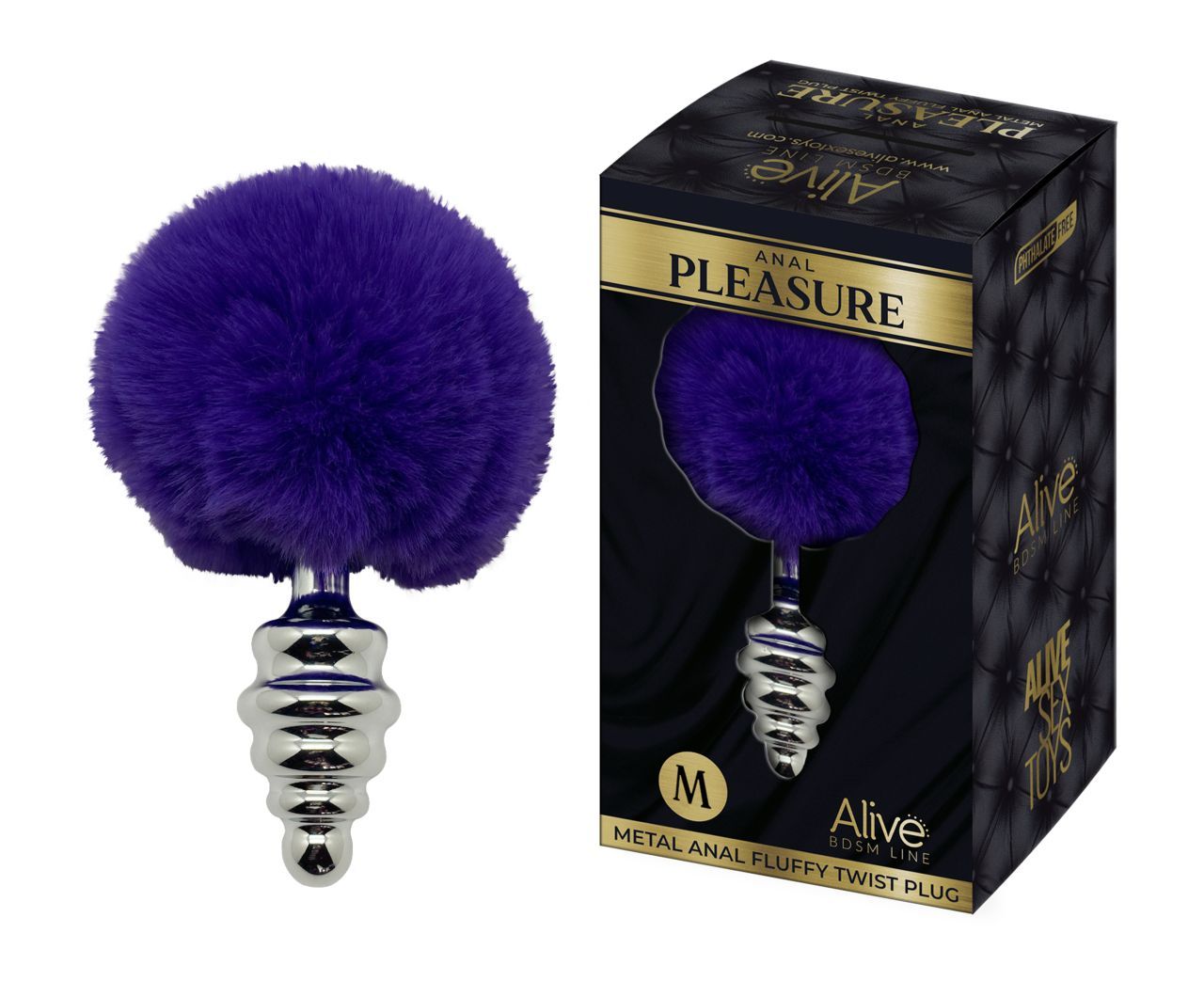 ALIVE Metal Anal Fluffly Twist Plug 1 St - Shop Apotheke