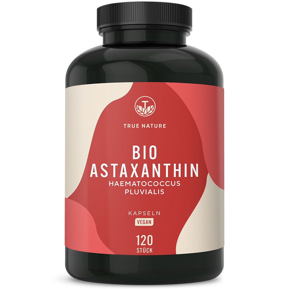 Testsieger Bio Astaxanthin Kapseln - 8mg Premium-Rohstoff Algamo® True Nature® 120 St