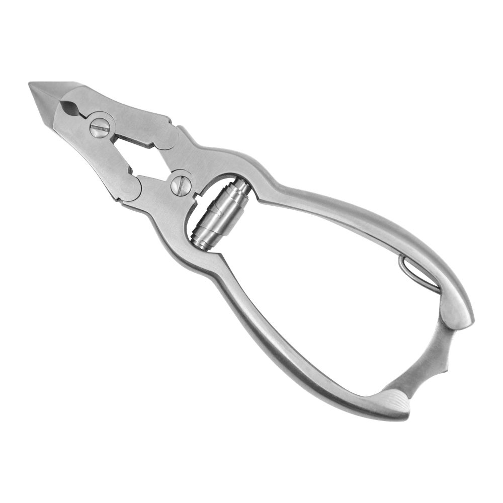 Nagelzange aus Edelstahl. Mit Griffen und Schneide.