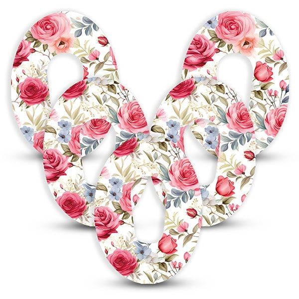 Diasticker® Dexcom G6 Fixiertapes "Red Roses"