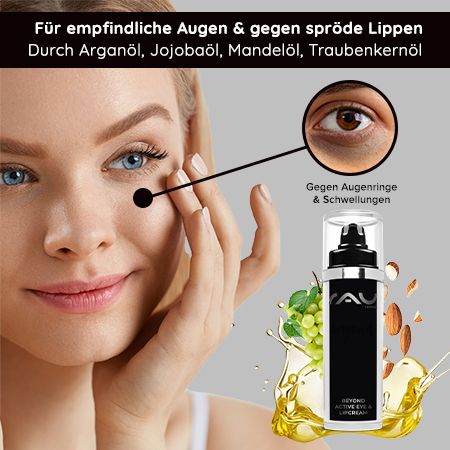 RAU Cosmetics beyond Active Eye & Lipcream Naturkosmetik für die Pflege der Augen & Lippen