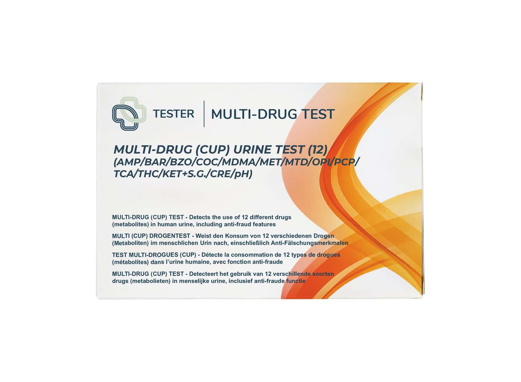 The Tester - Multi-Drug 12 Drug Screen mit S.v.t. Urin-Selbsttest 1 St