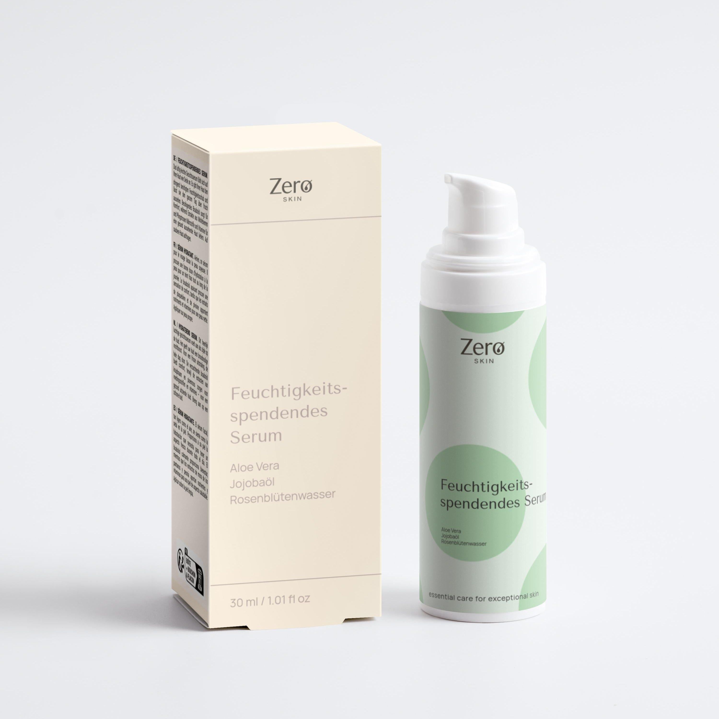 Zero Skin Feuchtigkeitsspendendes Serum, hydratisierend für normale, trockene und reife Haut