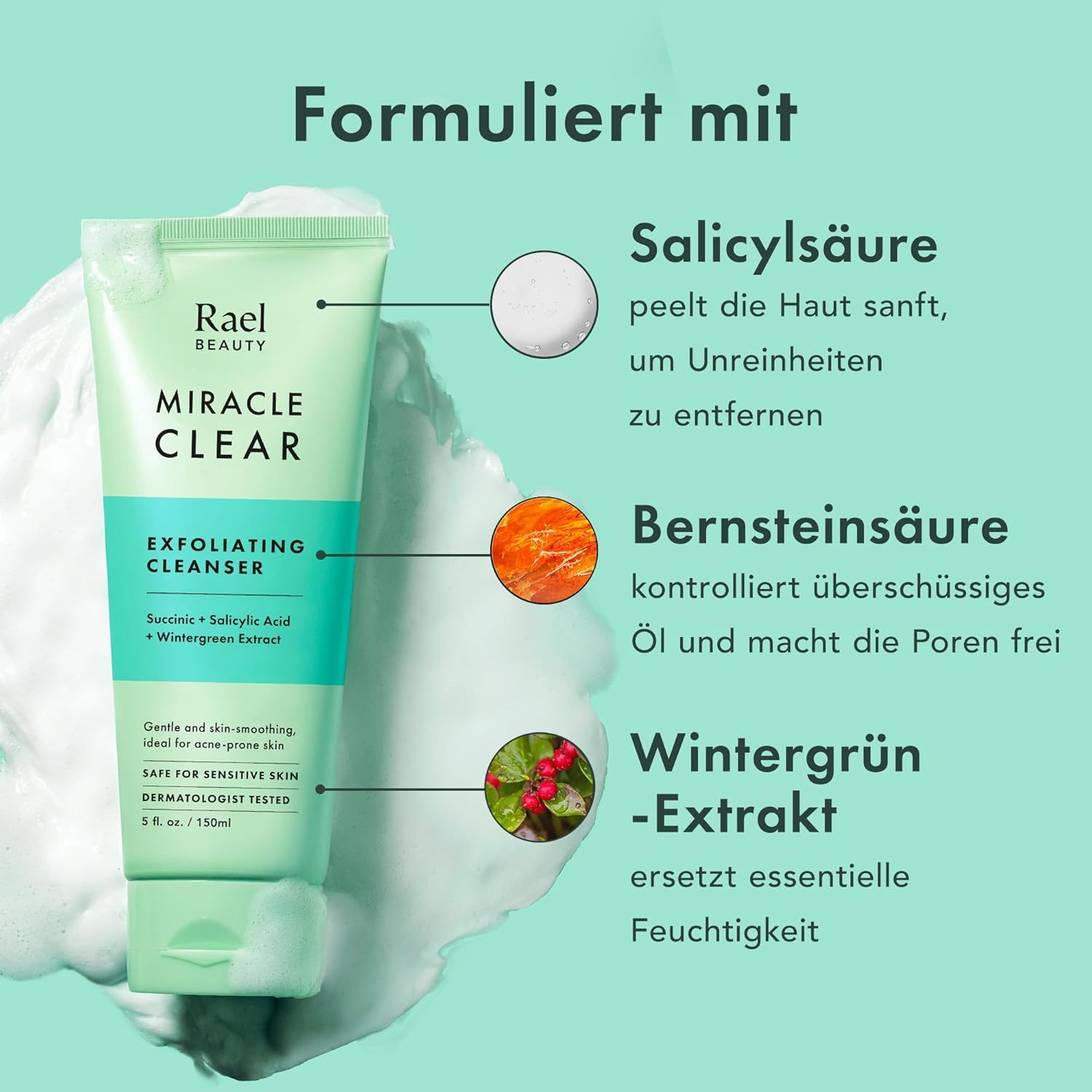 Rael Miracle Clear Anti Pickel Peeling Gesichtsreinigung
