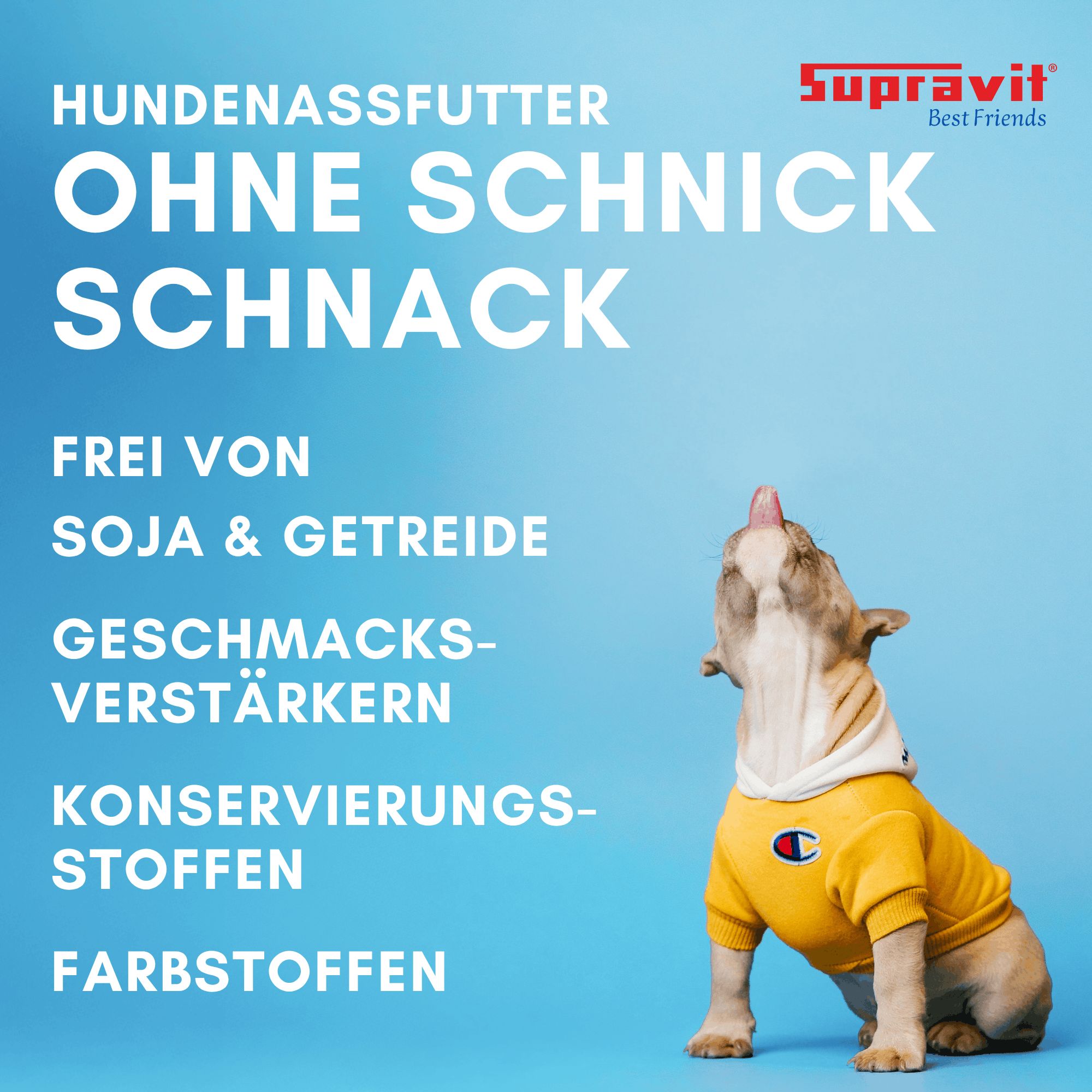 Supravit Hundenassfutter Dosenfutter für Hunde