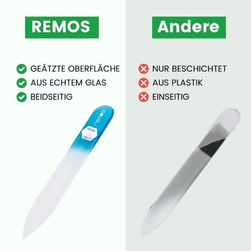 REMOS Glasnagelfeile, beidseitig