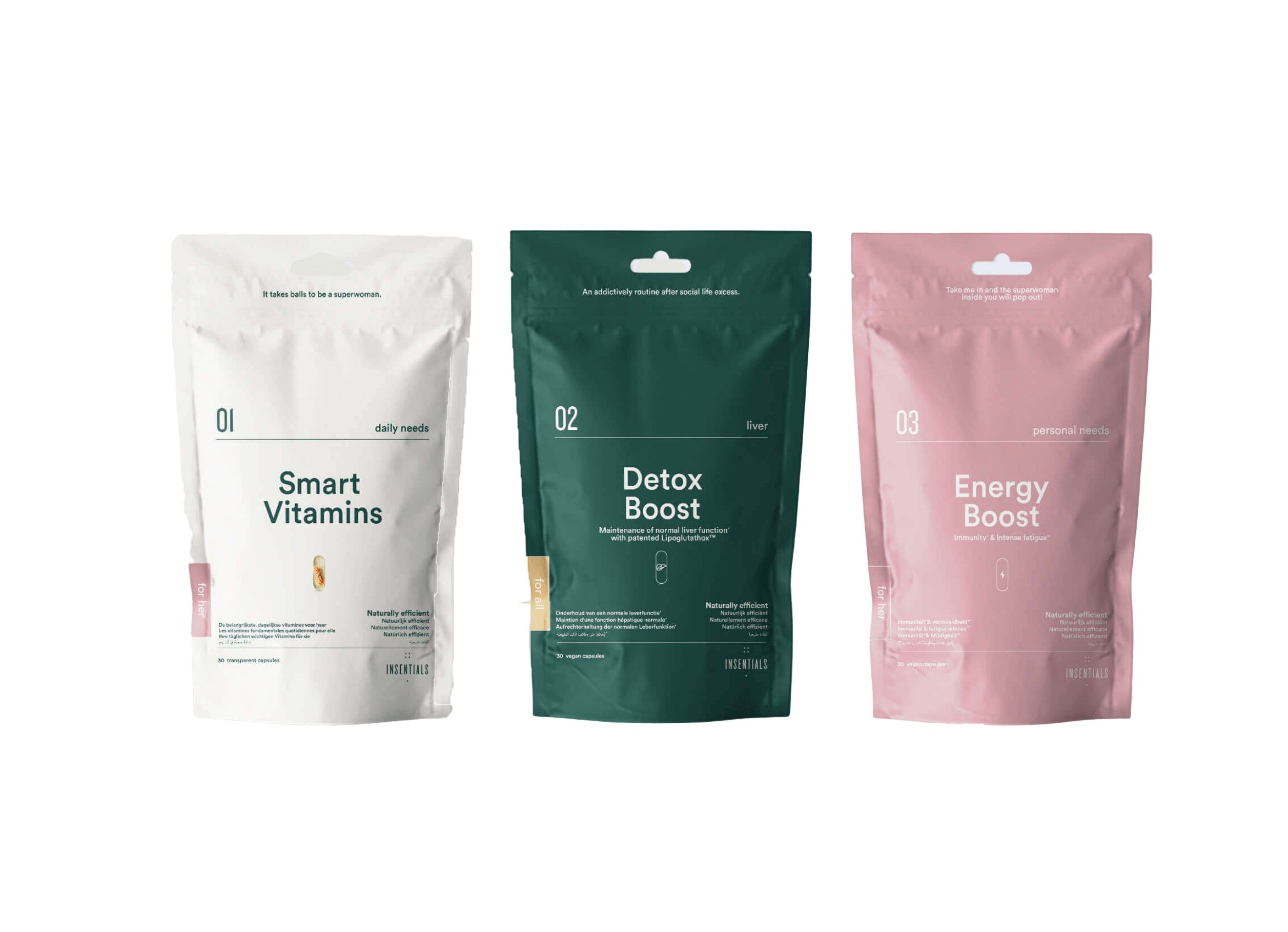 Insentials - Smart Energy Pack - Booster energetico naturale per la vitalità, la disintossicazione e