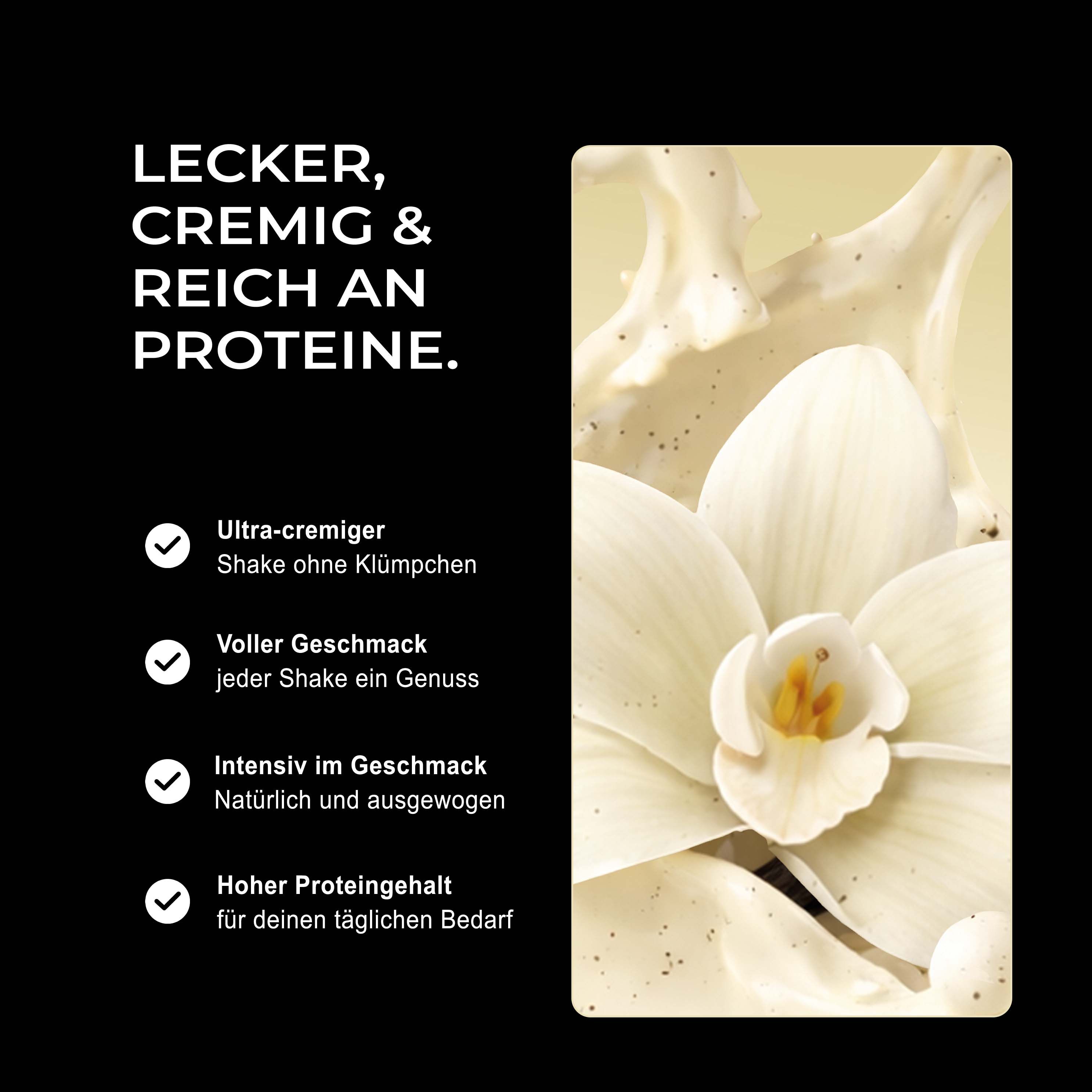 Neosupps Vision Whey Protein: Ultra-cremig, voller Geschmack, hoher Proteingehalt.