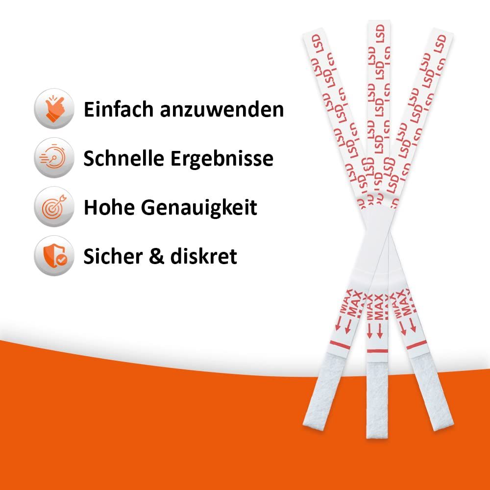 self-diagnostics Acid (Lsd) 10 ng/ml Drogenschnelltest 5 St Teststreifen