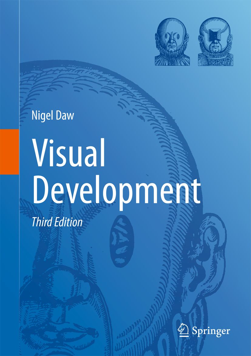 Buchcover von "Visual Development, Third Edition" von Nigel Daw. Blaues Cover mit Illustrationen und Springer-Logo.