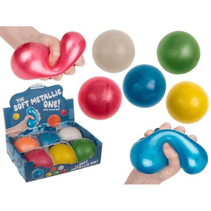 Out of the Blue XL Antistress-Ball, Ultra Soft, Metallic