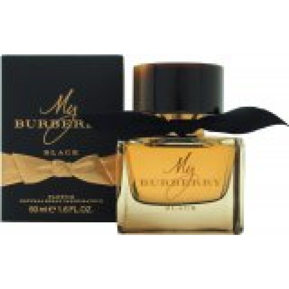 Burberry My Burberry Black E.d.P. Nat. Spray mit Verpackung. Flakon und schwarze Box mit goldener Schleife.