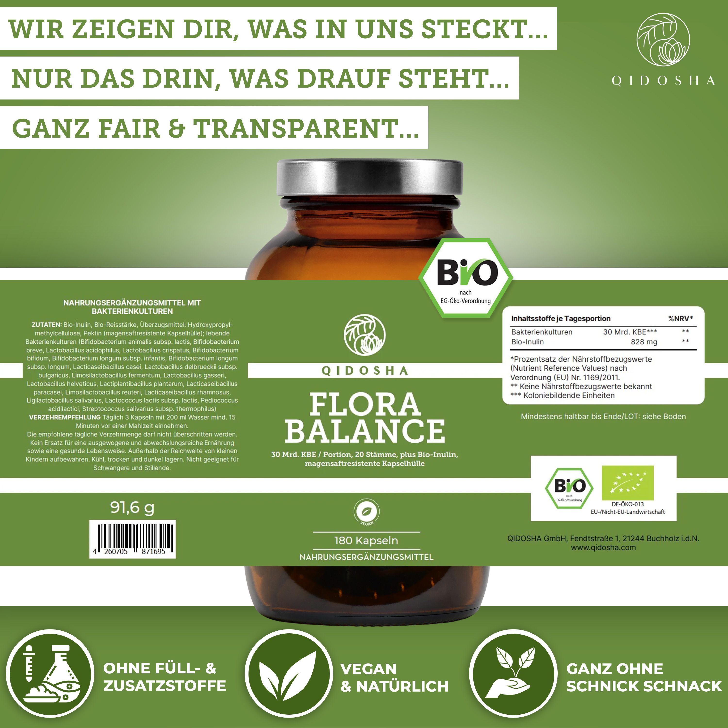 QIDOSHA FLORA BALANCE Bakterien-Kulturen-Komplex