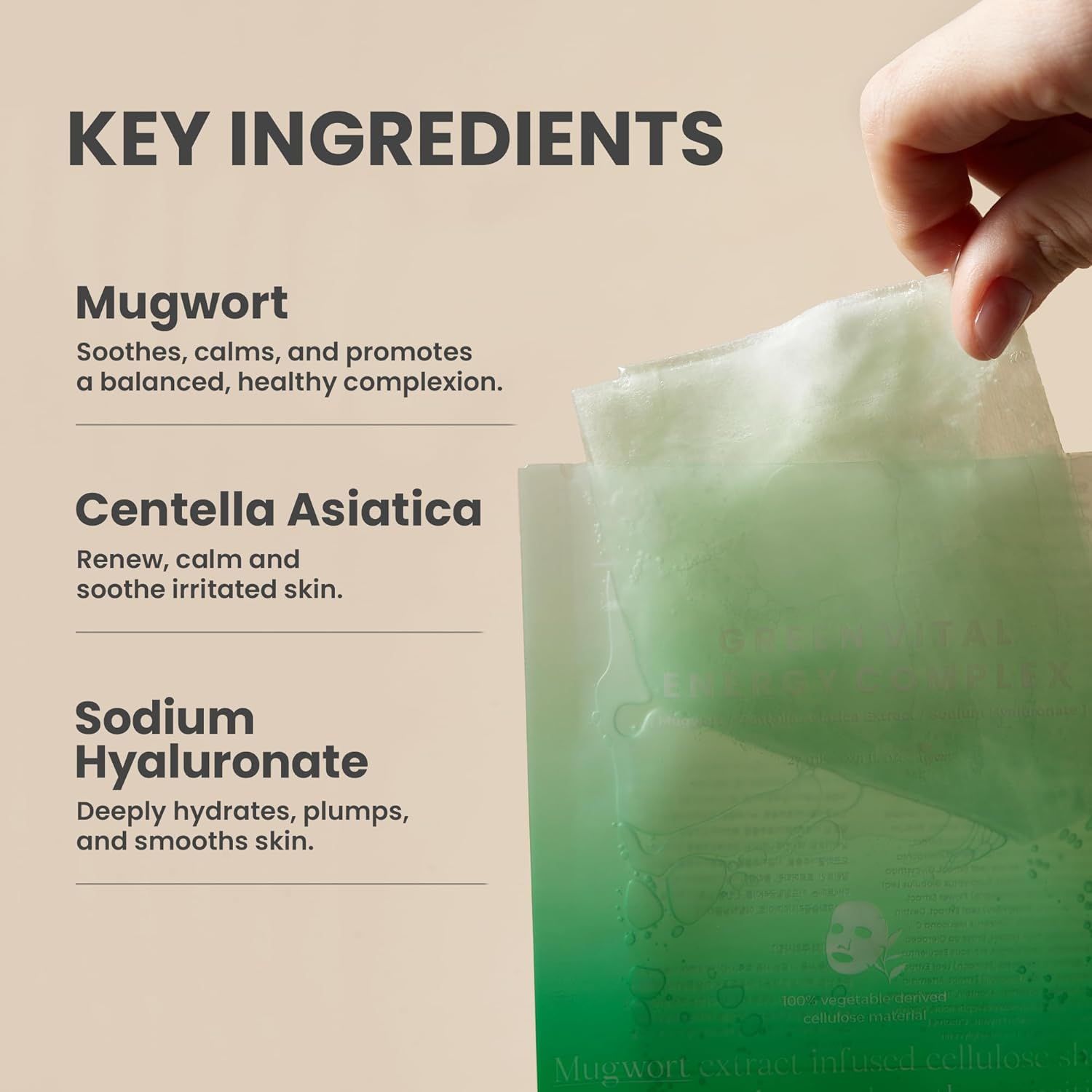 Axis-Y Green Vital Energy Complex Sheet Mask 27ml