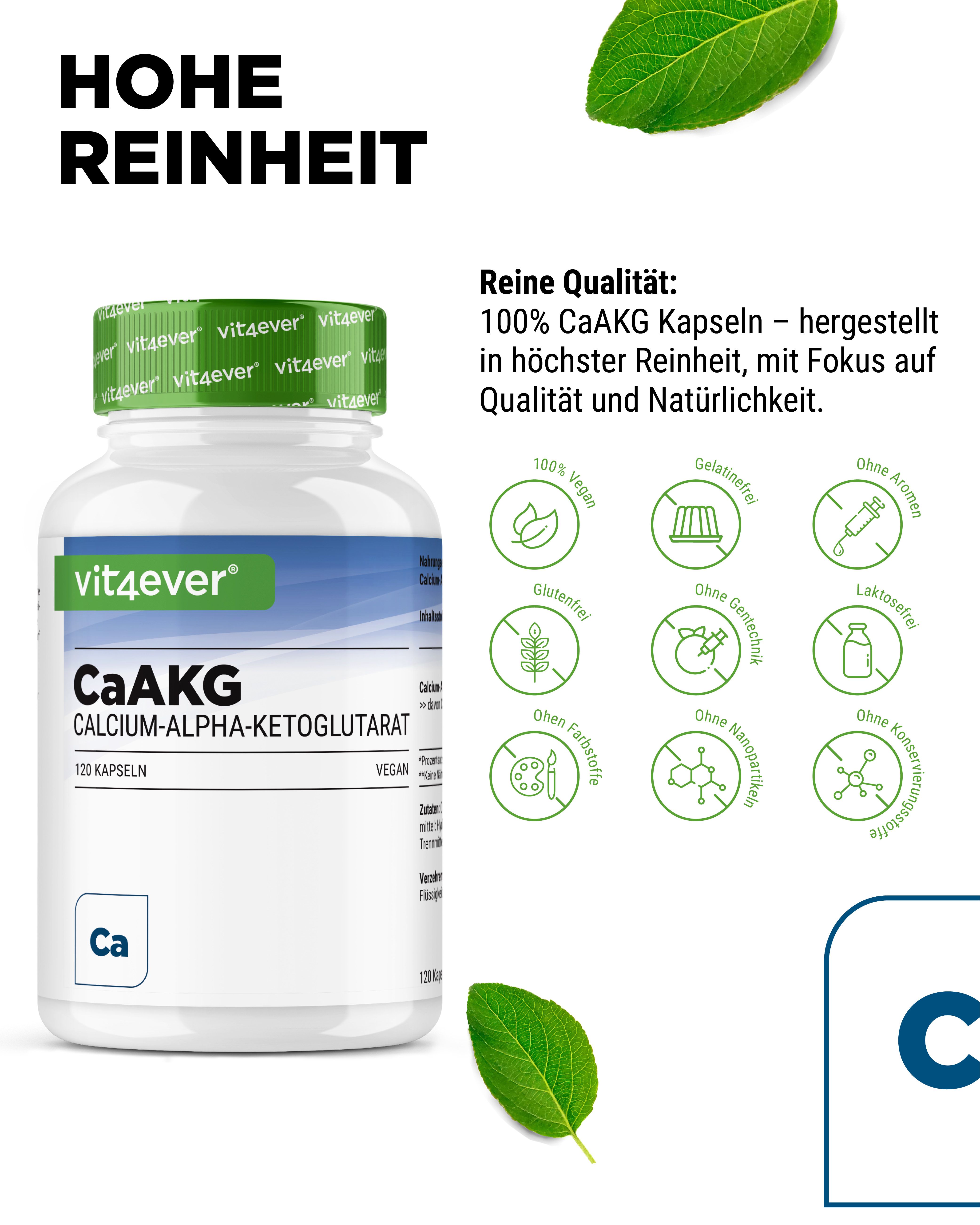 vit4ever CaAKG - Calcium-Alphaketoglutarat Kapseln