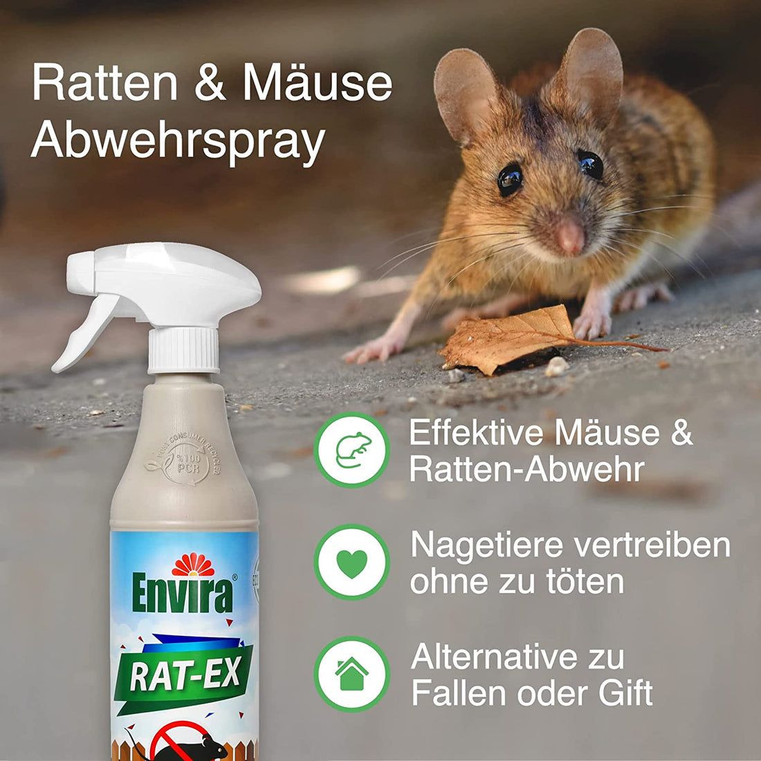 Envira Rat-Ex Ratten- & Mäuseabwehr Spray 500 ml - SHOP APOTHEKE