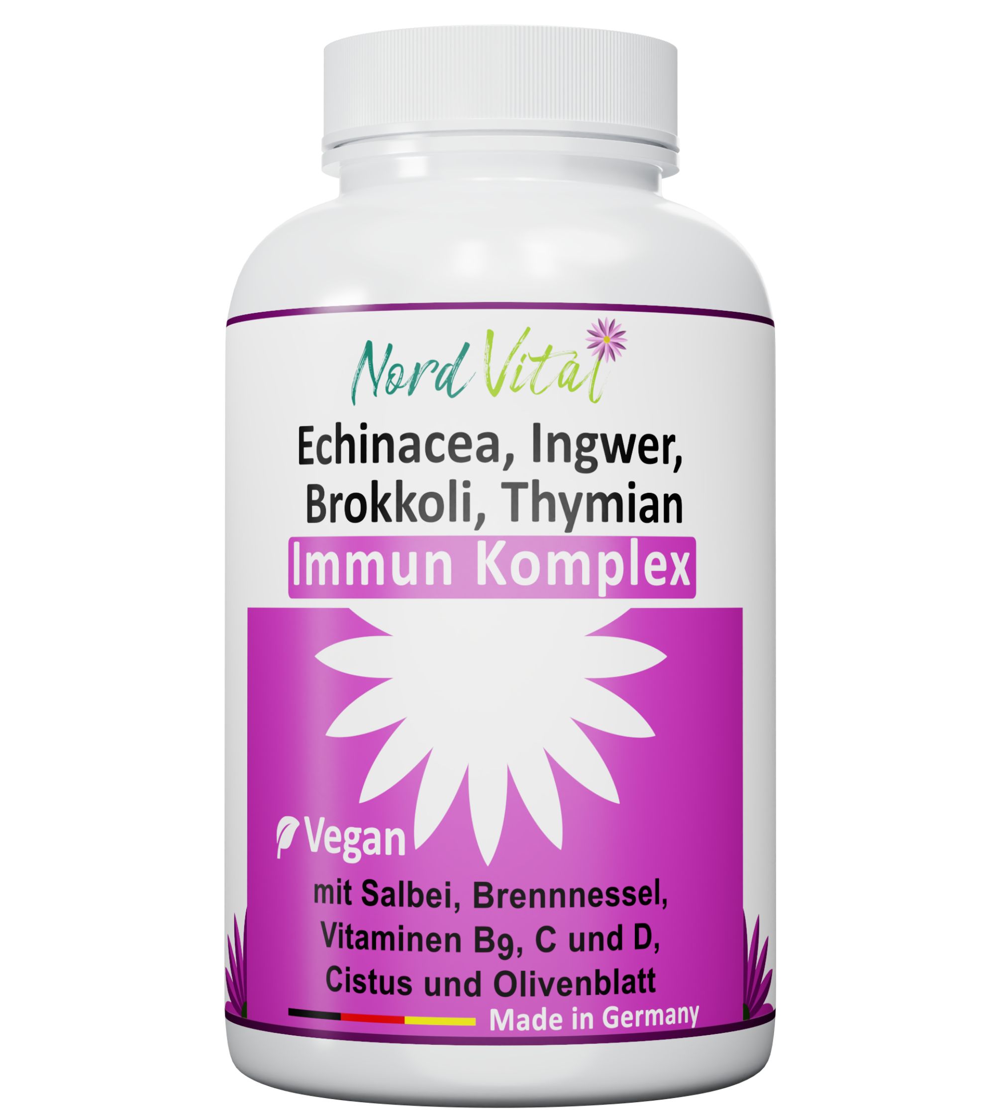Nord Vital Immun-Komplex mit Echinacea, Brokkoli, Ingwer, Salbei uvm