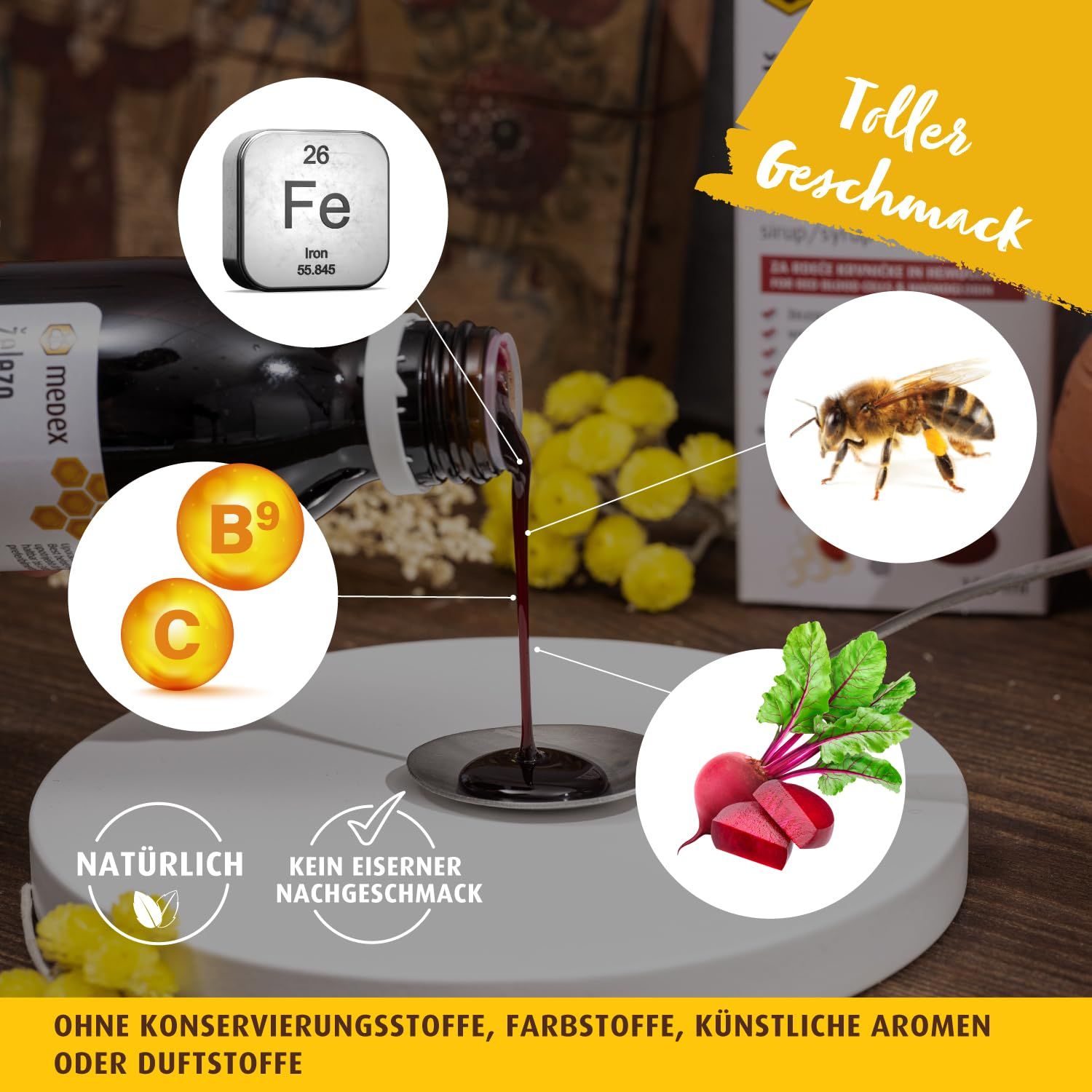 Medex Eisen C + Folsäure Sirup