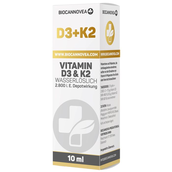 Biocannovea Vitamin D3+K2 wasserlöslich