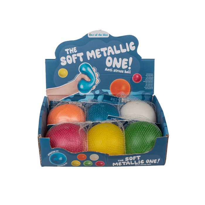 Out of the Blue XL Antistress-Ball, Ultra Soft, Metallic