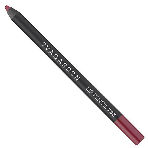Dunkelgrauer Lipliner mit der Aufschrift "EVAGARDEN LIP PENCIL 783". Die Spitze ist rotbraun.