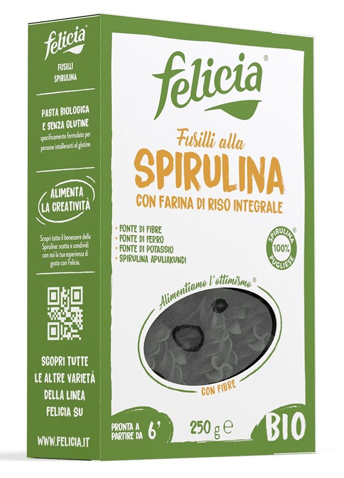 Fusilli alla Spirulina Senza Glutine - Pasta Felicia