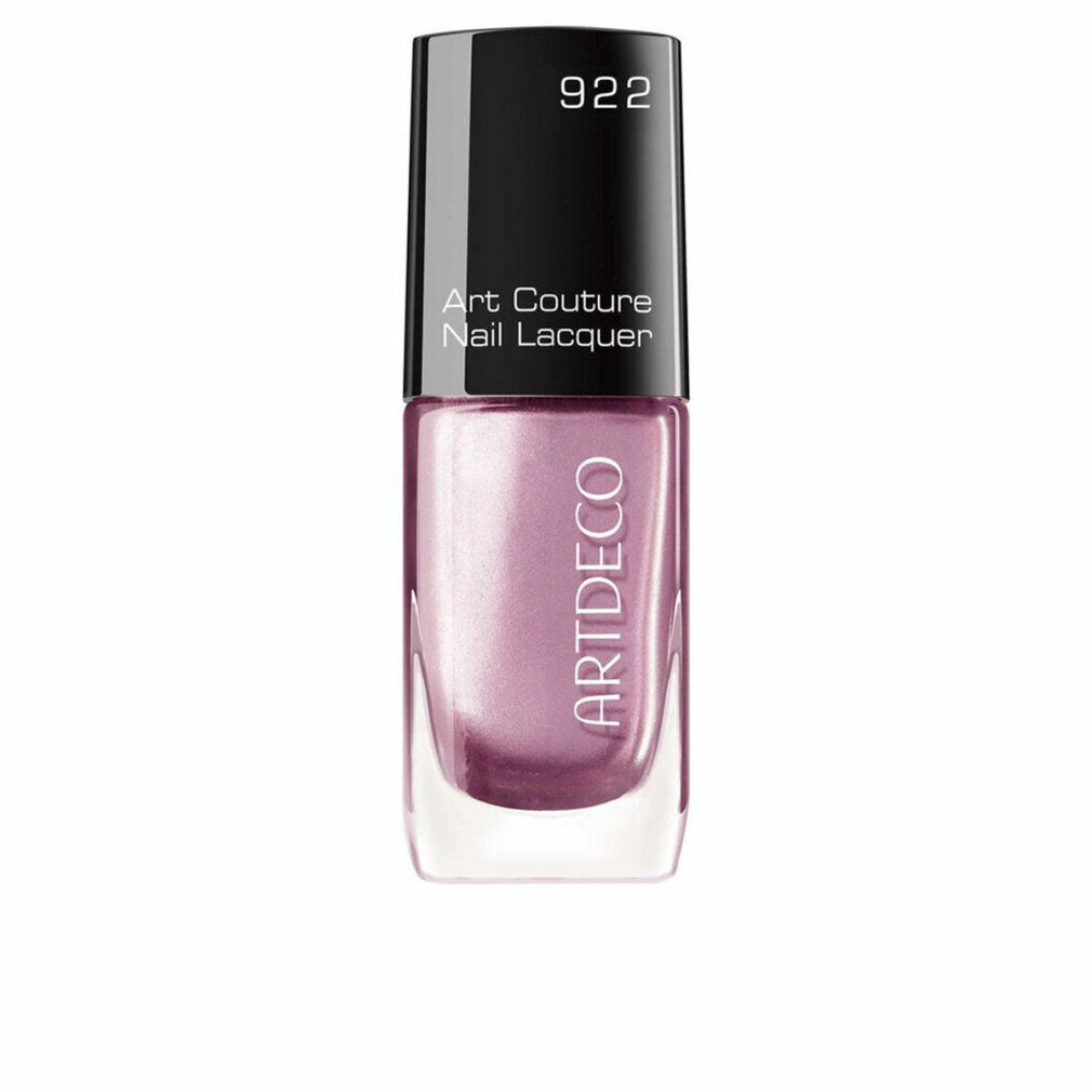 Artdeco Art Couture Nagellack, rosa. Schwarzer Deckel mit Aufschrift 922. Aufschrift Art Couture Nail Lacquer und Artdeco.