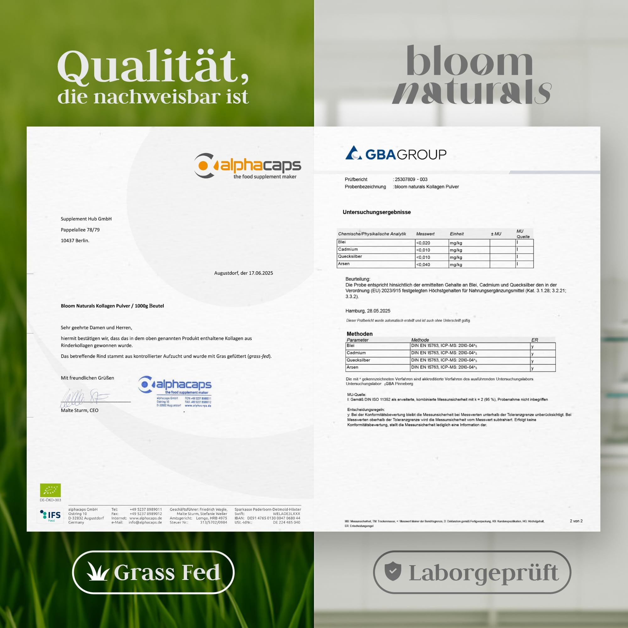 Bloom Naturals Collagen Hydrolysat Pulver