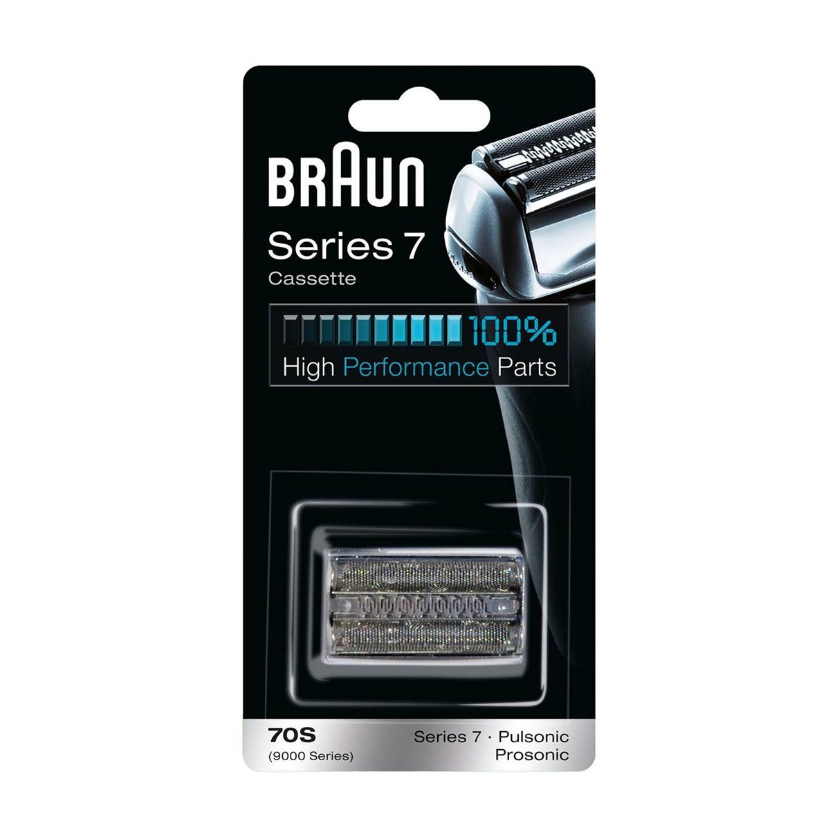 Braun - Ersatzscherkopf "Series 7 - 70S Cassette" in Silber