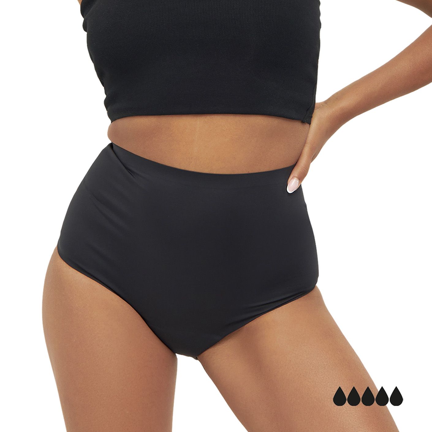 mymonthlys Periodenunterwäsche - High Waist Periodenslip MONA stark