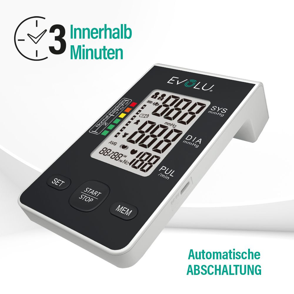 EVOLU AUTOMATIC Oberarm-Blutdruckmessgerät