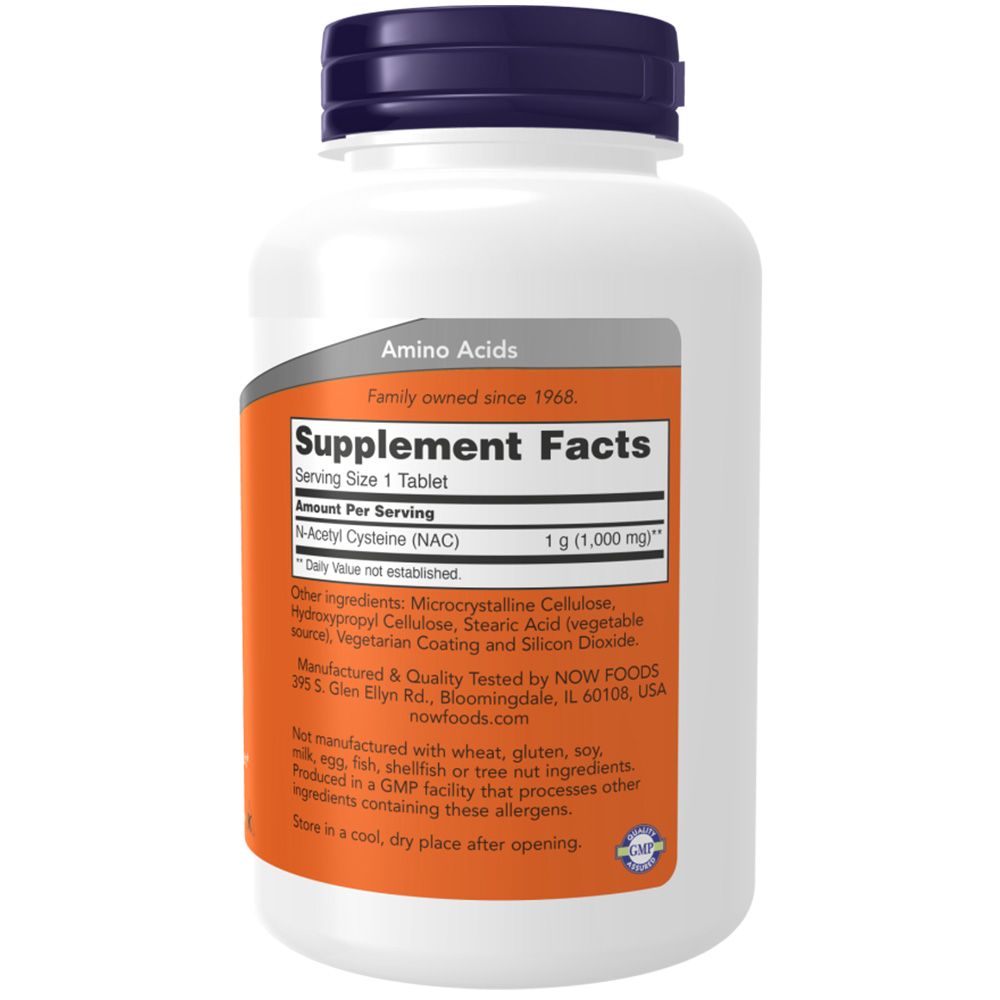 Now Foods, NAC (N-Acetyl Cysteine), 1000mg