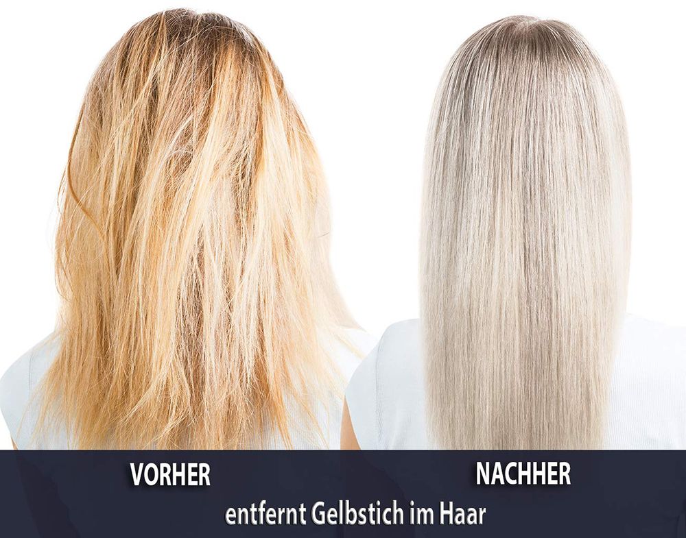 Style & Care Silber Shampoo, Anti Gelbstich Shampoo für graues hell gefärbtes oder blondes Haar