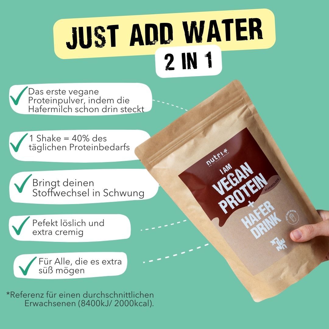 Unmilk nutri+ 2 in 1 Vegan Protein + Haferdrink