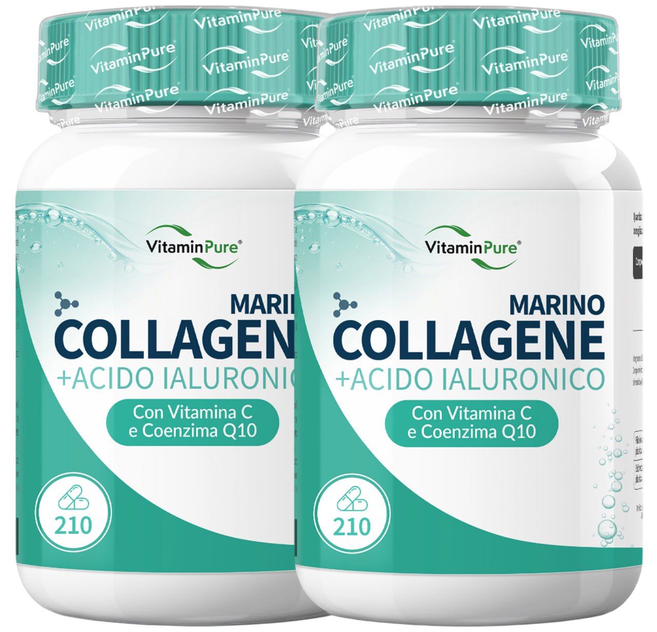 Collagene Marino e Acido Ialuronico per Pelle e Articolazioni, VitaminPure®
