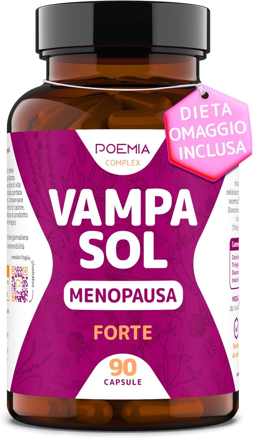Poemia Vampasol Integratore Menopausa Completo per Vampate