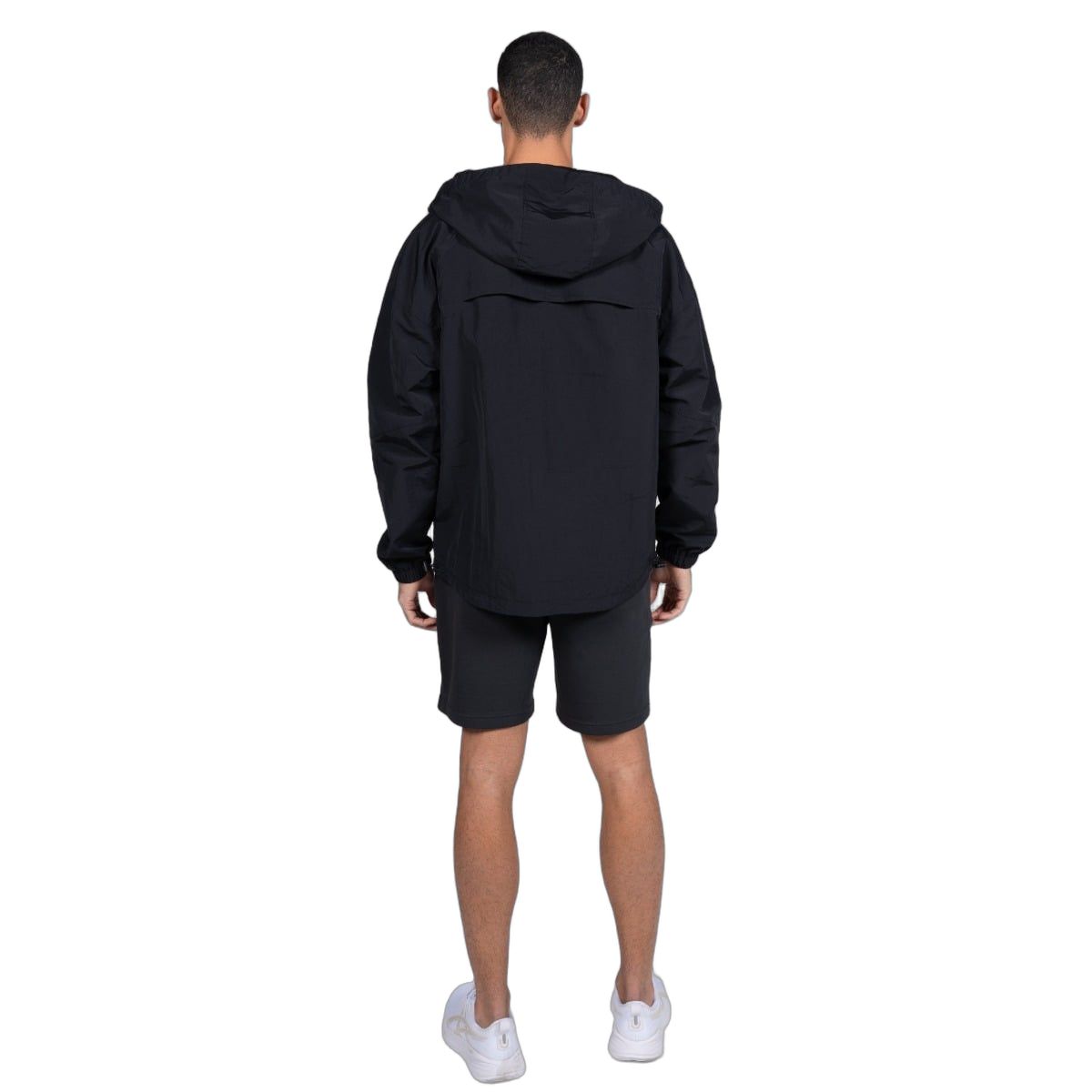 GymBeam Jacke Herren loose mit Kapuze und Reißverschluss in Schwarz