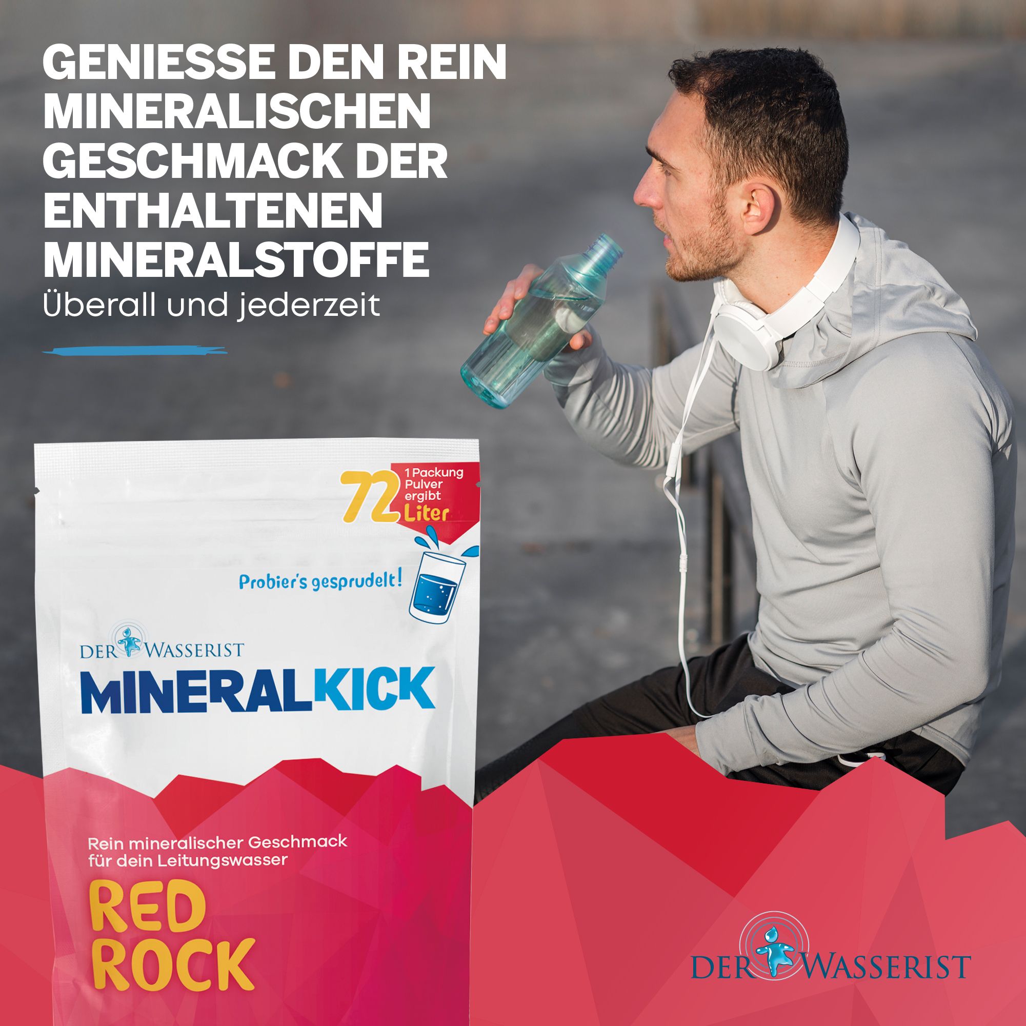 Der Wasserist MineralKICK RED ROCK