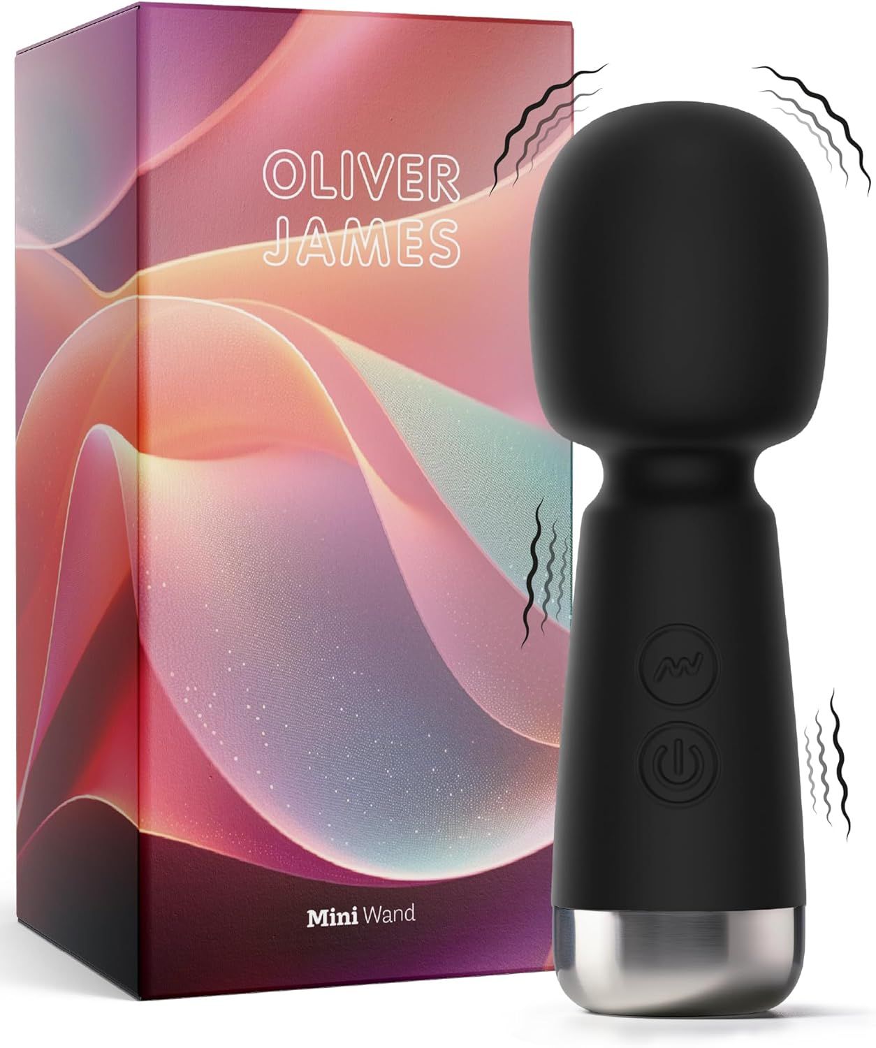 Oliver James Mini Vibrator Schwarz