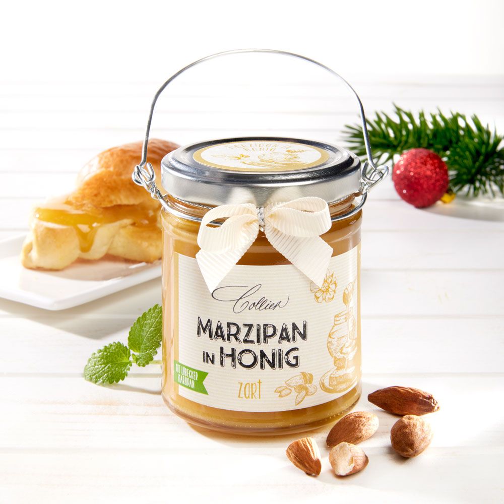Marzipan in Honig