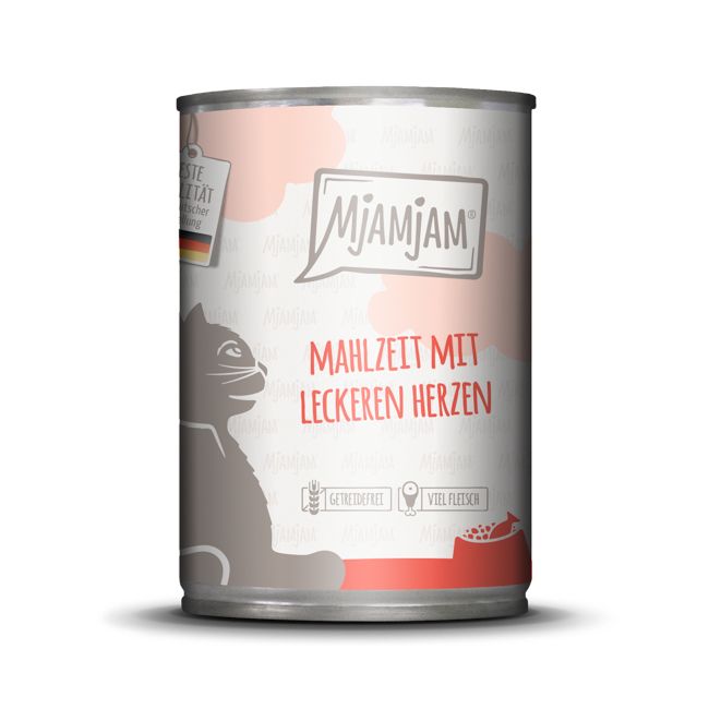 MjAMjAM - Mahlzeit mit leckeren Herzen 400 g Futter