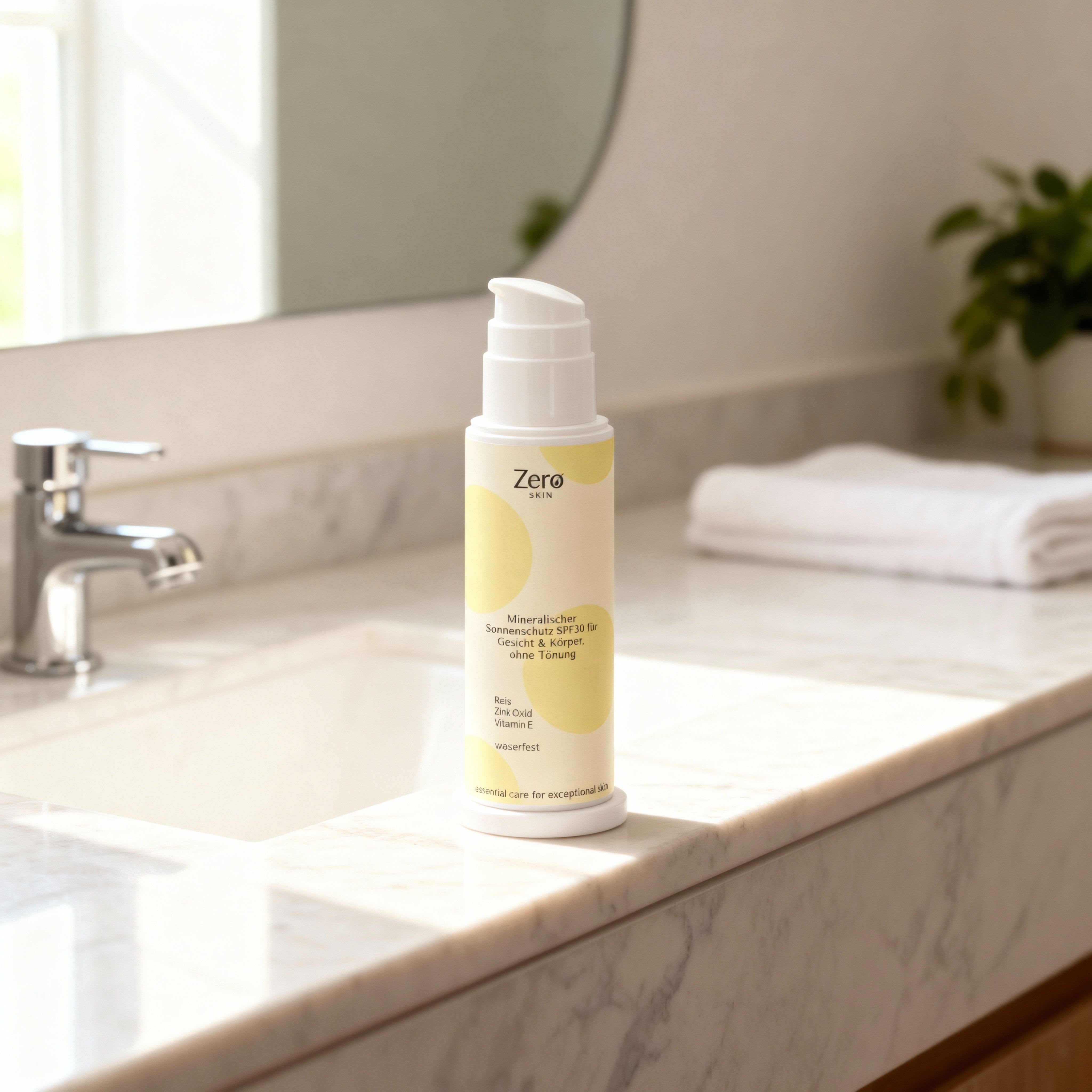 Zero Skin Mineralischer Sonnenschutz SPF 30, für Gesicht & Körper, hydratisierend und schützend