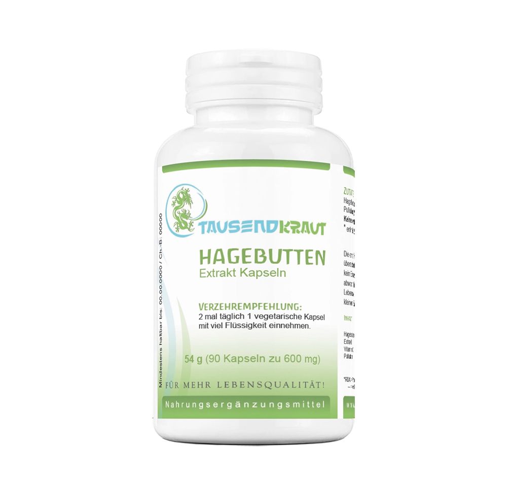 Tausendkraut Hagebutten Extrakt Kapseln