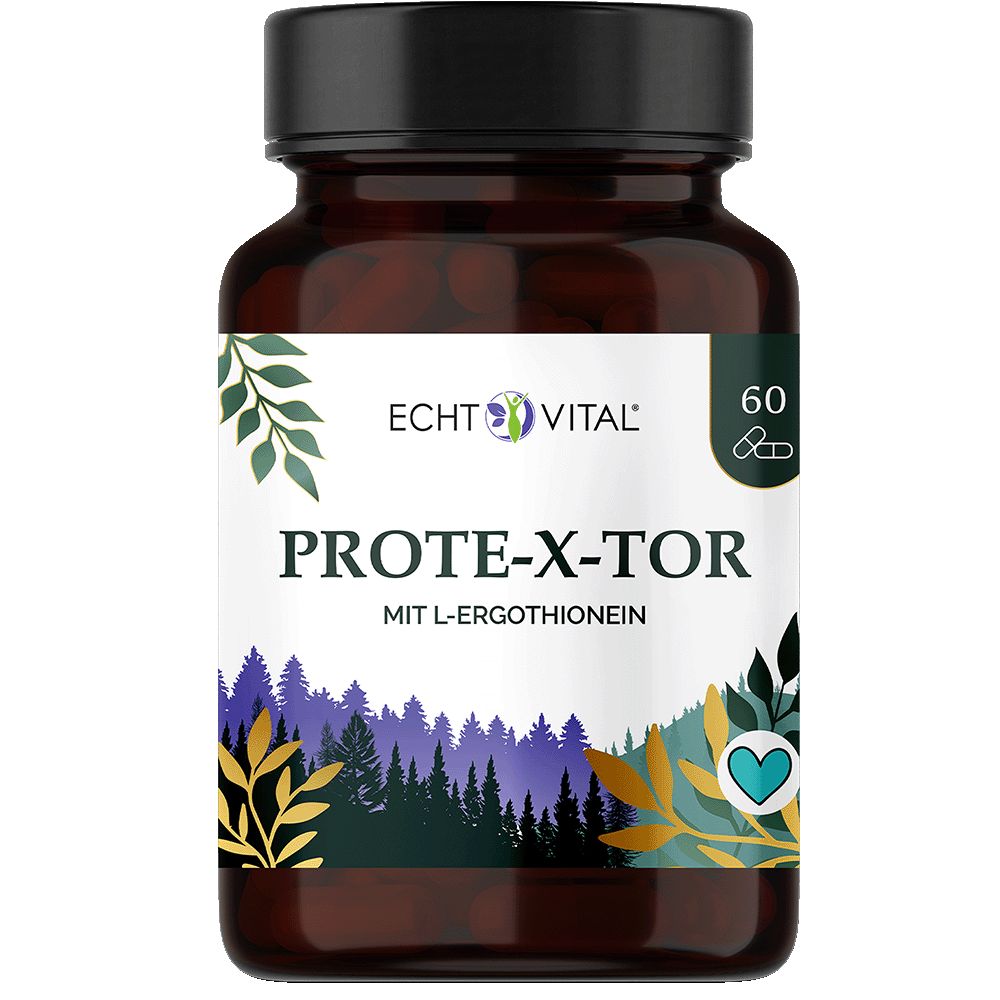 Echt Vital Prote-X-tor Kapseln mit L-Ergothionein, Resveratrol und NADH