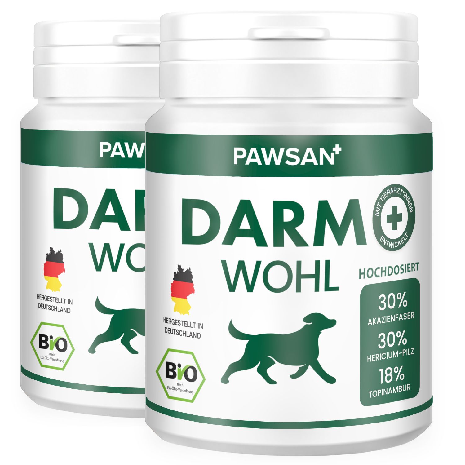 Pawsan® Darmwohl - Bio-zertifizierte Darmkur für Hunde 200 St Tabletten