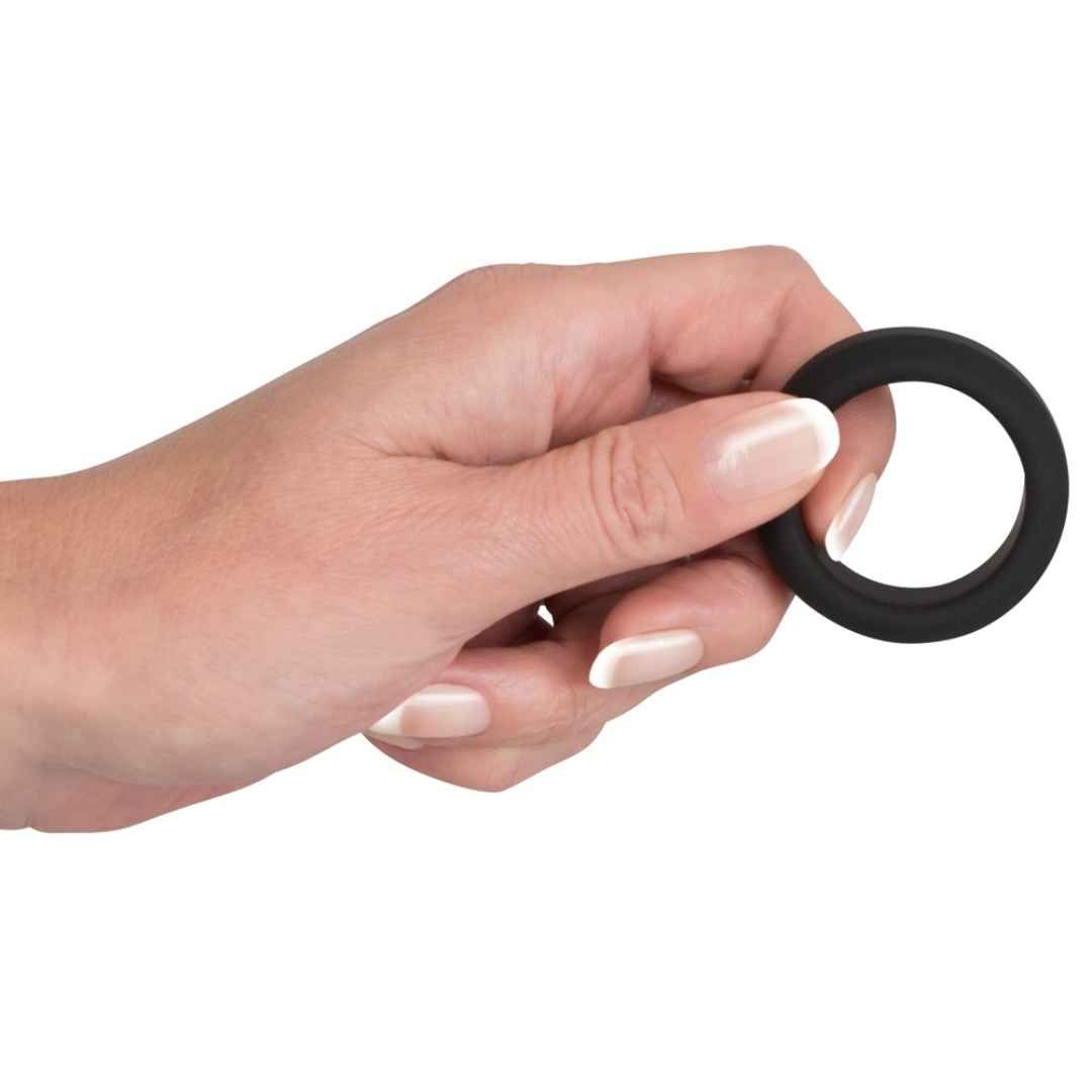 Breiter Penisring, strammer Sitz, 2,6 cm | Soft Touch Silikon | Black Velvets