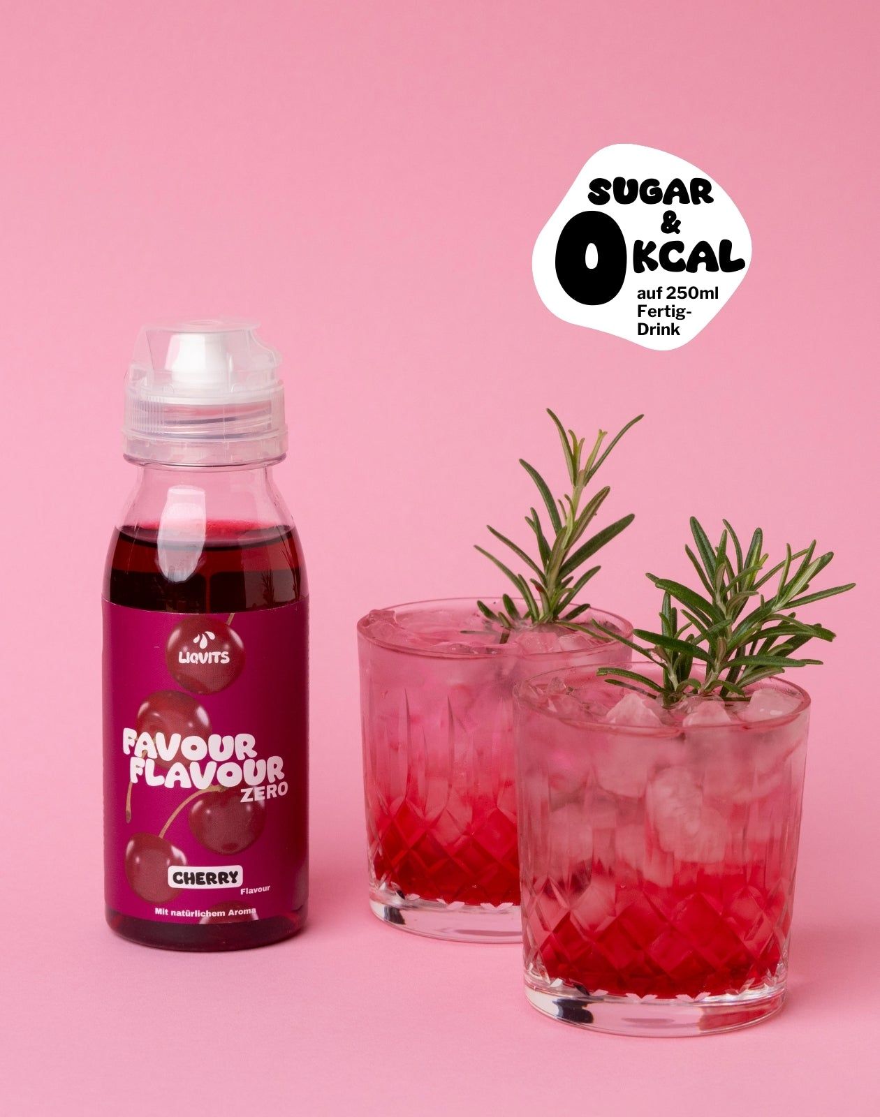 Favour Flavour Cherry Sirup Zero mit natürlichem Aroma