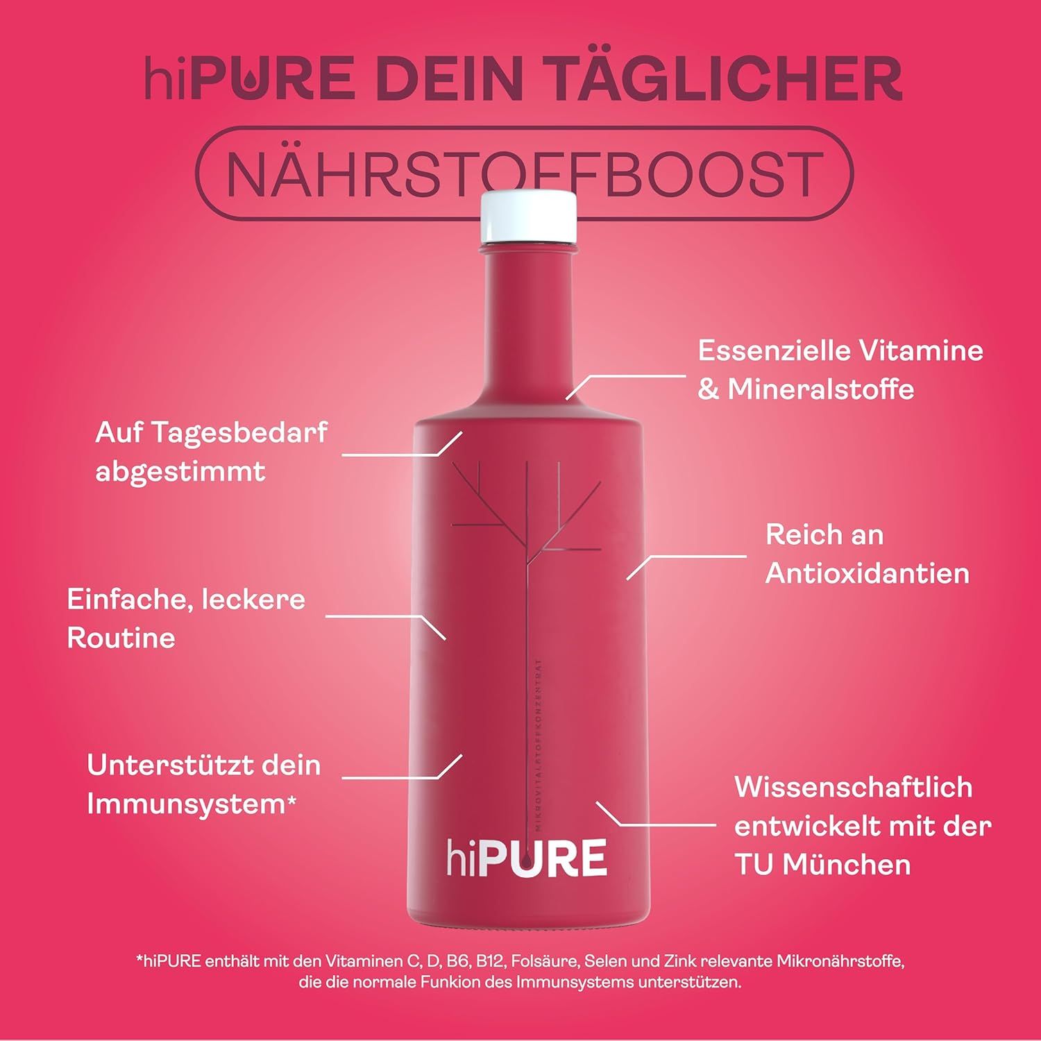hiPURE Mikrovitalstoffkonzentrat aus roten Beeren & Früchten