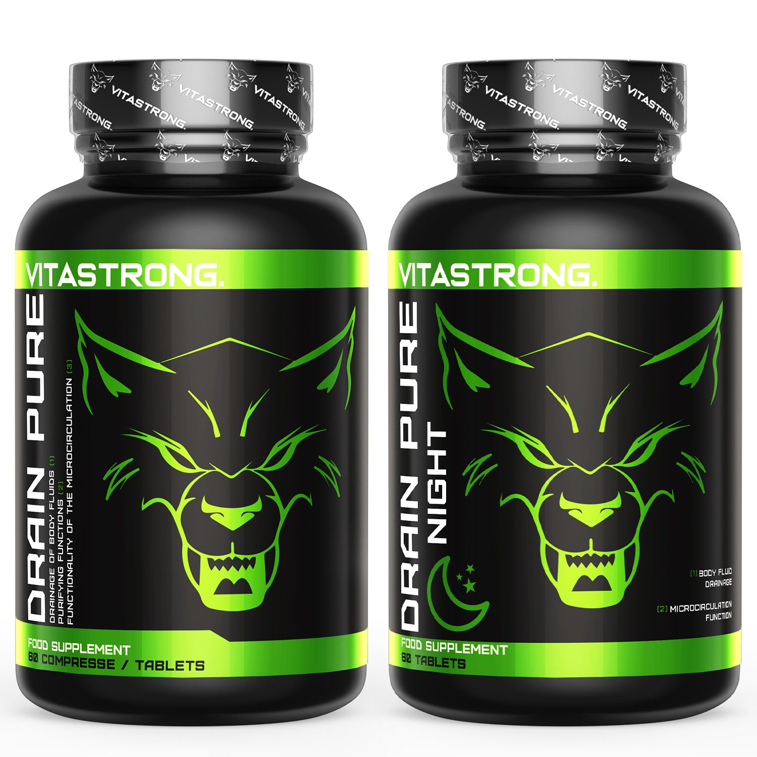 Vitastrong DrainPure & Night, Integratore drenante giorno/notte per ritenzione idrica 120 St Tabletten
