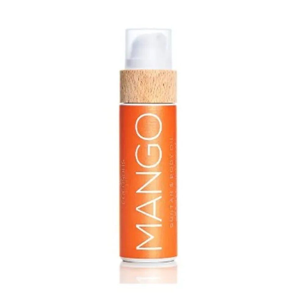 Kleine Flasche mit Aufschrift MANGO.